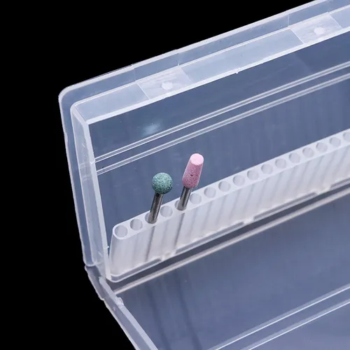 Caja Transparente De Brocas Para Limas De 3/32 Pulgadas