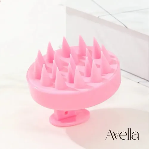 Masseador De Silicone Para Couro Cabeludo Esfoliante