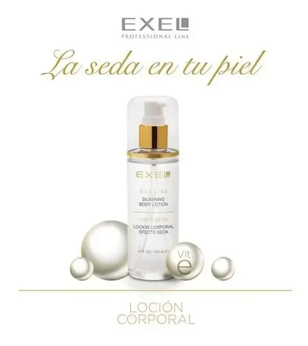 Loción Corporal Efecto De Seda Con Vitamina E Exel X 120 Ml.