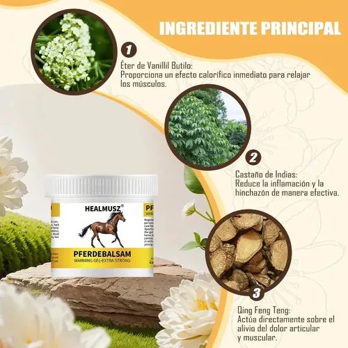 /cccrema De Caballo Aliviar El Dolor Muscular Articular 250g