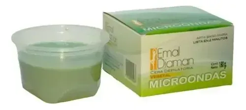 Emal Diaman Cera Depilatoria Vegetal Microondas 180g