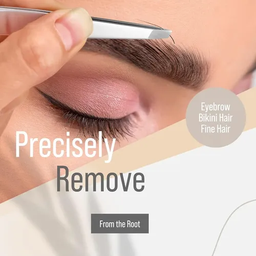 Pinza Profesional Acero Inoxidable Para Cejas Y Vello