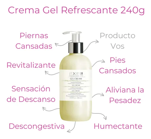 Crema Piernas Pies Cansados Relajante Refrescante 240g Exel
