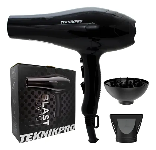 Secador De Pelo Teknikpro Black Blast Profesional 1800w