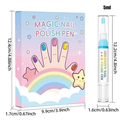 Bolígrafos De Uñas Para Niños – Marcadores De Arte De Uñas,
