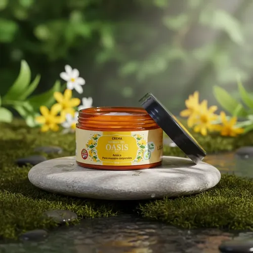 Crema Hierbas Del Oasis Para Masajes Corporales Con Árnica
