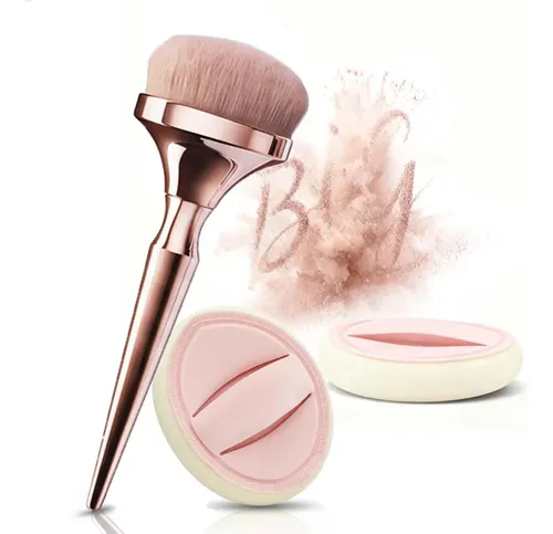 Set Profesional De Brochas Para Polvos De Maquillaje,
