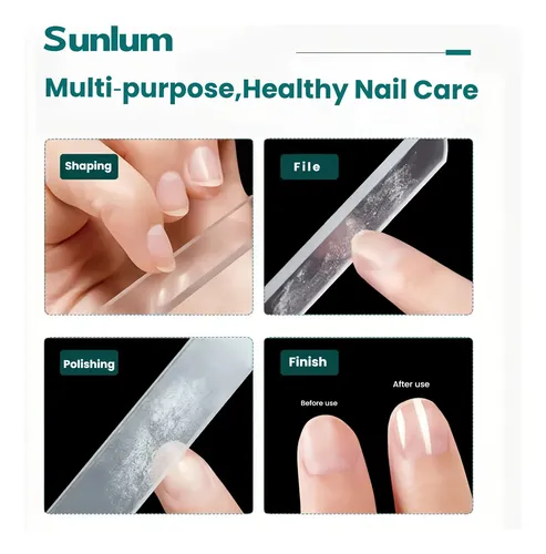 Lima De Uñas De Vidrio Resistente Lavable