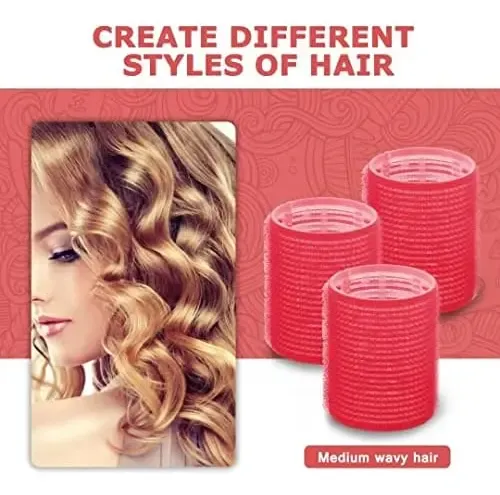 Juego De Rulos Para El Cabello Con Agarre Automático, Juego
