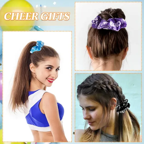 Colección De 16 Scrunchies Elásticos Para El Pelo Cheer Hana