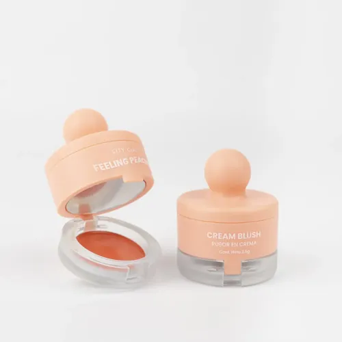 Set De Maquillaje Feeling Peachy Sombras, Rubor Y Gloss Glow