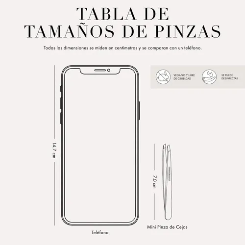 Pinza De Cejas Tweezerman Mini Oblicua Rosa