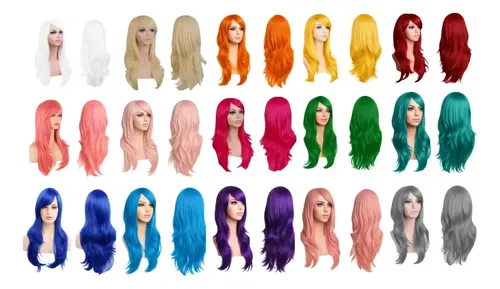 Pelucas 70cm Varios Tonos Simil Natural Ondas 05