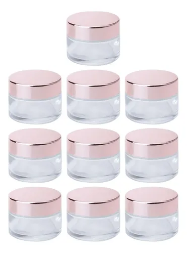 10x Frascos De Vidrio Para Cosméticos Frascos De 10g