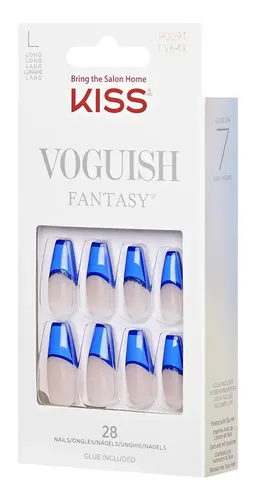 Uñas Kiss Glue-on Voguish Fantasy Originales Instantáneas