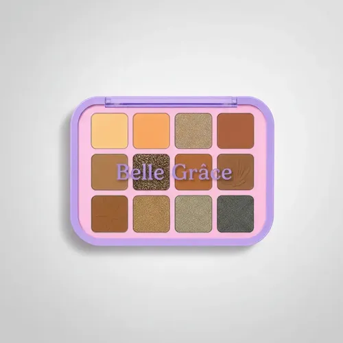 Paleta Tono 02 Sombras De Ojos 12 Colores Mate Brillante Maquillaje Rostro Veoquiero