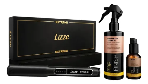 Plancha Pelo Profesional Lizze Extreme 250° Calor Rápido Protector Y Serúm Top Finish Primont