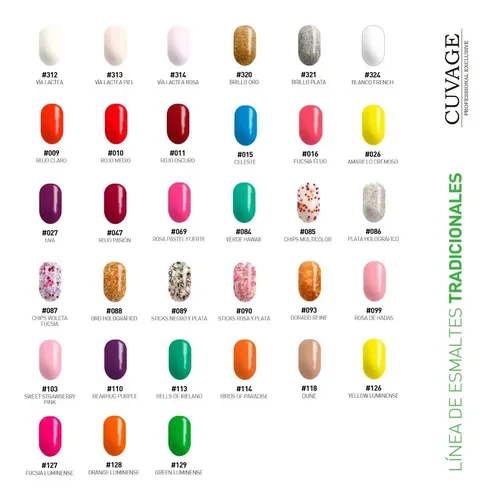 Cuvage Esmalte Tradicional Uñas Manicuria Apto Vegano  X11ml