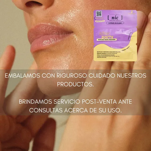 Kit X3 Mascara Facial Nic After Party Revitaliza Energizante