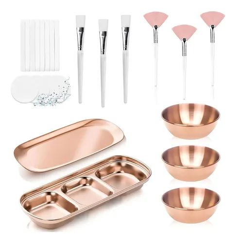 Set De 23 Cuencos Para Mezclar Mascarillas, Cabello Y Facial
