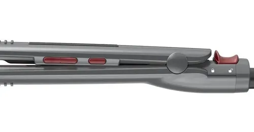 Planchita De Pelo Gama Elegance Led Titan Keratin Premium Color Gris Claro