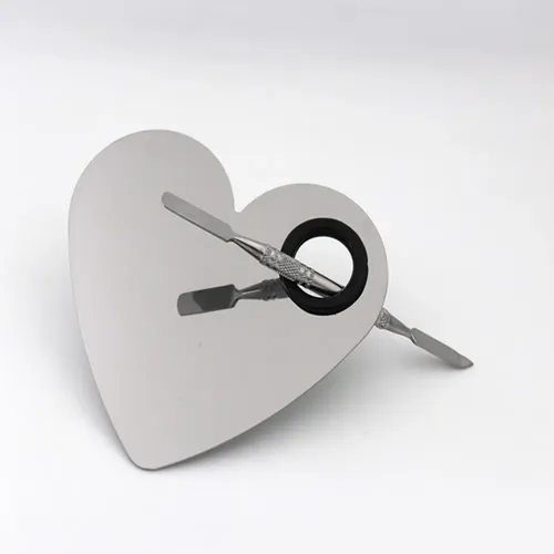 Maquillaje Con Espátula En Forma De Corazón, Moderno, Inoxid