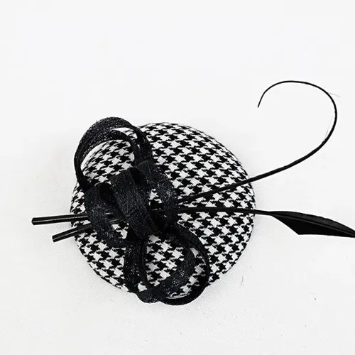 Cinta De Flores Fascinator Rejilla De Plumas Para El
