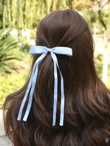 8 Pcs For El Pelo Con Borla Y Lazo Con Cola Larga Mujer X