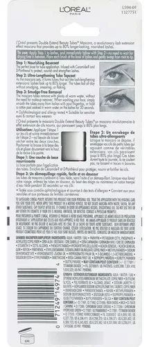 Máscara De Pestañas Extensora L’oreal Double Extend