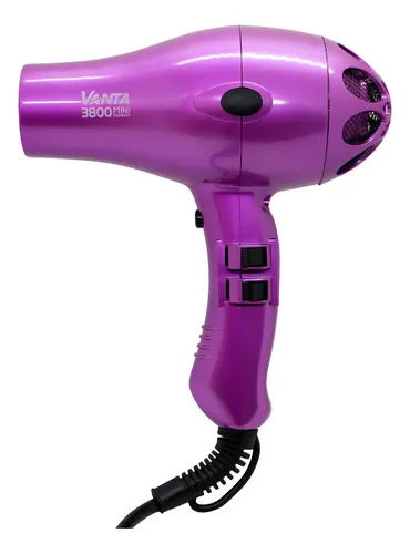 Vanta 3800 Mini Compact Secador Pelo Profesional 1800w Rojo Color Violeta