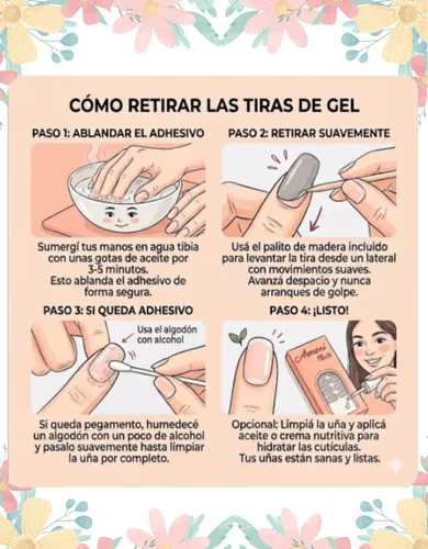 Stickers De Uñas Adhesivas Armoni Nails Gel X22 Sin Lámpara