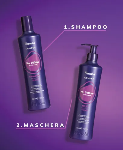 Mascarilla Capilar Fanola Wonder No Yellow, 1000 Ml, Tono Mo