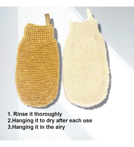 Guantes De Baño Orgánicos Exfoliantes Para Ducha