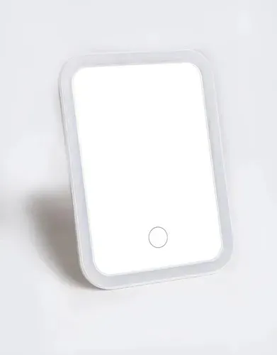Espejo P/ Maquillaje C/ Luz Led 3 Modos Usb Recargable Luz Portátil Tocador Cosmética Diseño Moderno