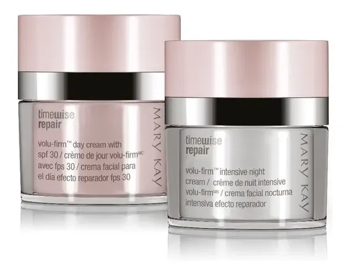 Cremas Día Y Noche Repair Volu Firm Los 2 Productos Antiedad