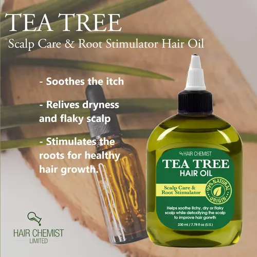 Aceite Para Cabello Hair Chemist Con Árbol De Té 210 Ml Mezc
