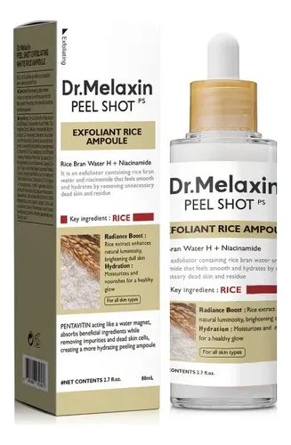 Dr. Melaxin Peel Shot Exfoliante Rice Ampoule 80ml K-beauty