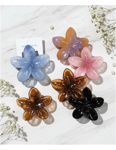 Broche De Pelo Flor Hawaiano Delicado Accesorios Peinados N1