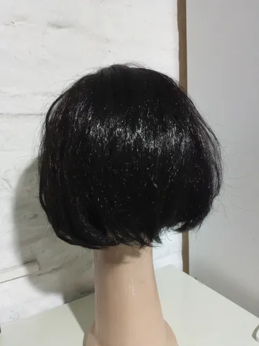 Disfraz Peluca Negra Cabello Hacia Atras By La Parti Wigs!