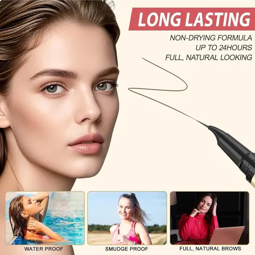 Lápiz De Cejas 2 En 1 Lavone Microblading Resistente Agua