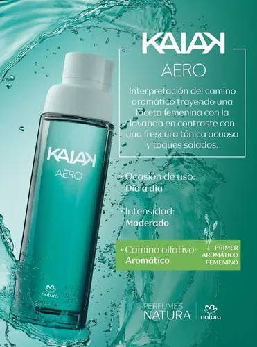 Kaiak Aero Eau De Toilette Femenino 100ml Natura Vegano