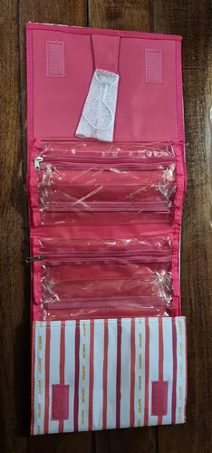Organizador de maquillaje Mary Kay ROLLO PLEGABLE – rosa