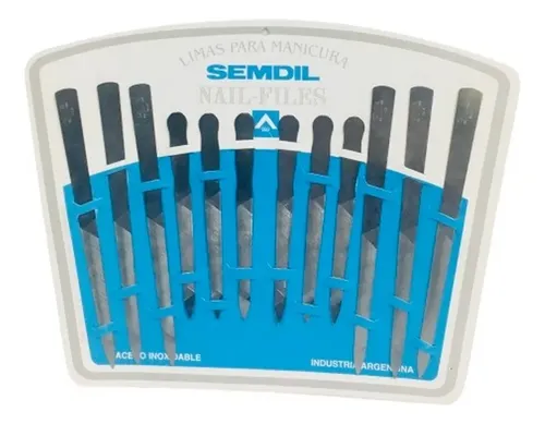 Limas Para Uñas Acero Inoxidable Pack X 12 Ar1 Lime Ellobo