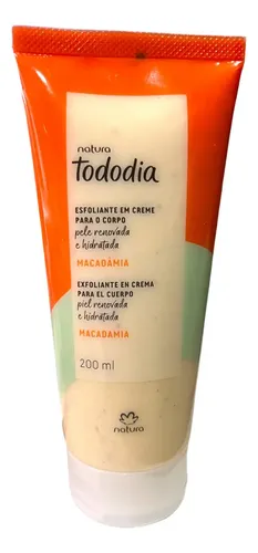 Exfoliante En Crema Para Cuerpo Macadamia Tododia Natura