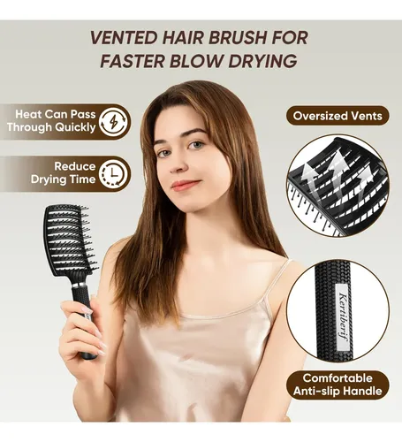 Cepillo Para Cabello Húmedo Y Seco Kertiberif