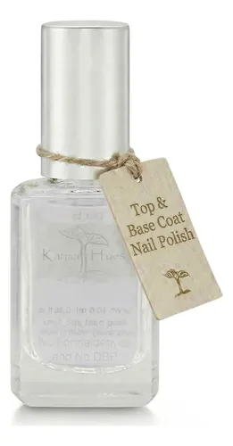 Esmalte Base Y Top Coat Karma Organic 2 En 1, 13 Ml