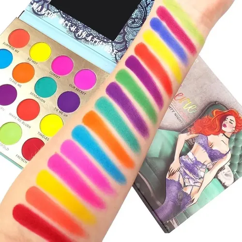 Paleta de Sombras 16 Tonos Mate Rude Cosmetics Naughty Nights