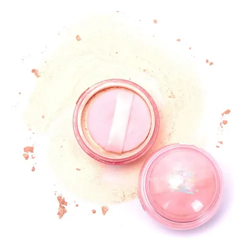 Iluminador En Polvo Skora Beauty Con Esponja Aplicadora