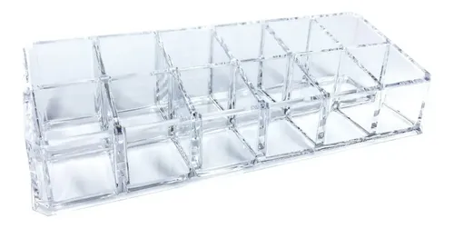 Organizador Acrílico Transparente Jessamy para Maquillaje 12 Compartimentos