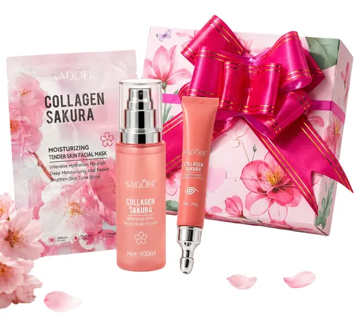 Set Skincare Sakura Colágeno Niacinamida Tónico Contorno